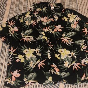Floral button up